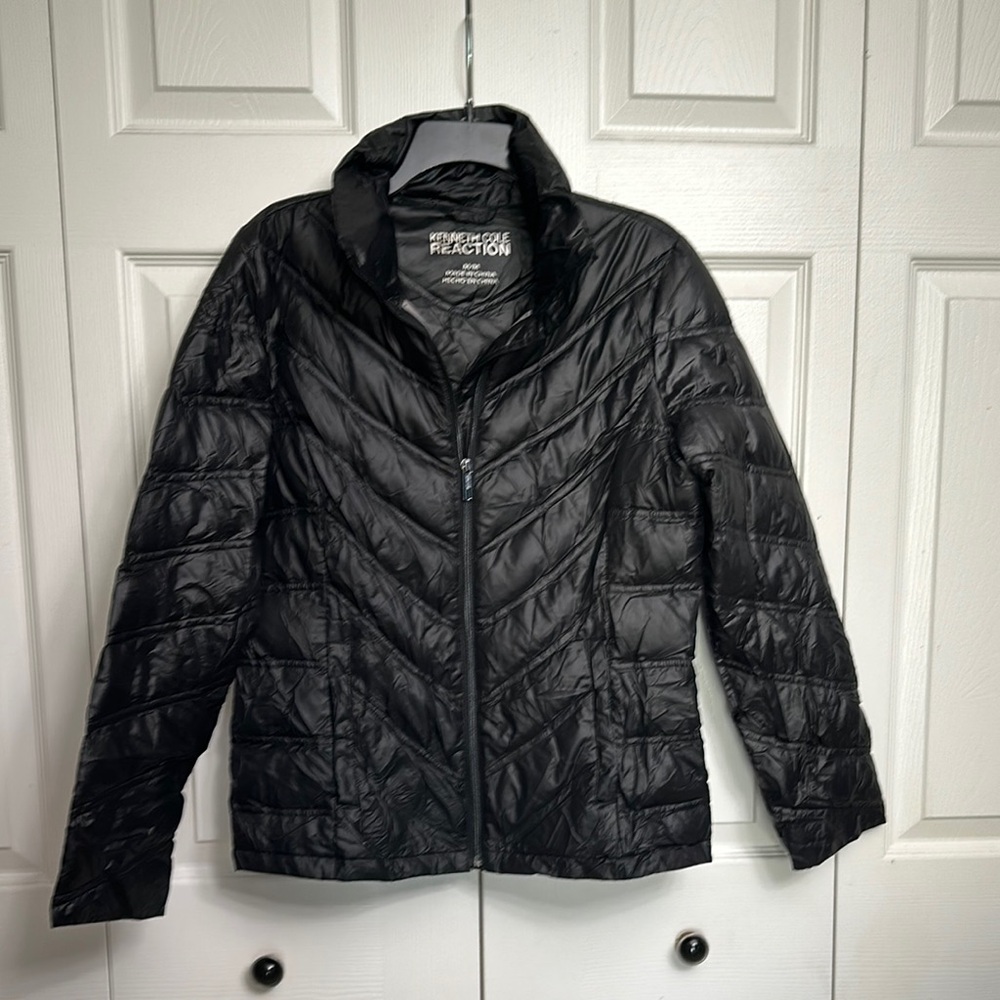 Kenneth Cole Reaction Women's Black Puffer Jacket